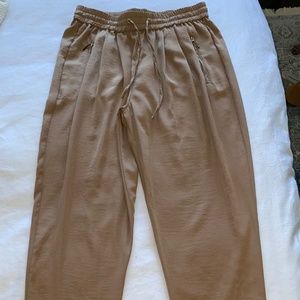 NWOT satin pull on pants